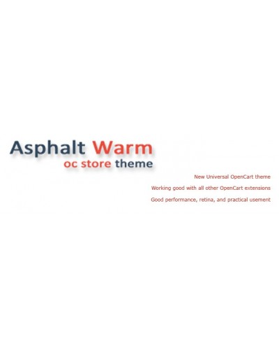Asphalt-warm OpenCart theme. (Asphalt gray + Sun orange)